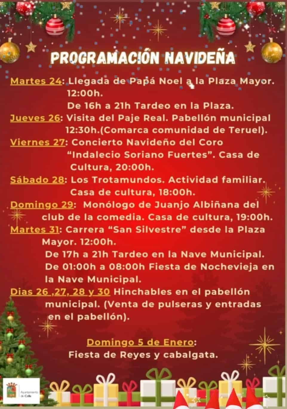 Casa rural en Navidad