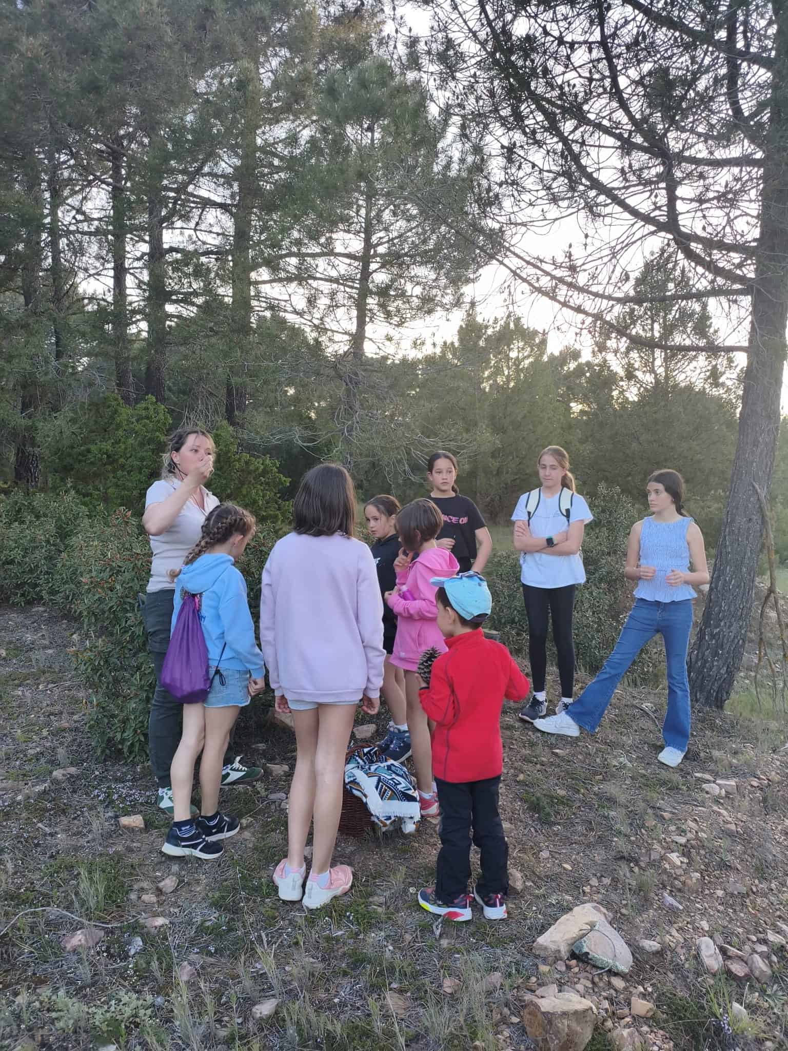 Visita guiada en la naturaleza para niños